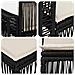 Set Divano da Giardino 13 pcs Nero e Bianco Crema polyrattan - Foto miniatura 6