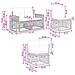 Set Divano da Giardino 13 pcs Nero e Bianco Crema polyrattan - Foto miniatura 8