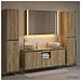 Set di mobili per il bagno 6 pcs Rovere Sonoma - Foto miniatura 4