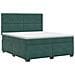 Letto box spring con materasso Verde Scuro 140 x 200 cm Velluto - Foto miniatura 1