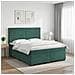 Letto box spring con materasso Verde Scuro 140 x 200 cm Velluto - Foto miniatura 2