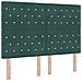 Letto box spring con materasso Verde Scuro 140 x 200 cm Velluto - Foto miniatura 4