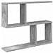 Scaffale da parete Grigio Cemento 60 x 12 x 50,5 cm - Foto miniatura 1