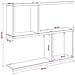 Scaffale da parete Grigio Cemento 60 x 12 x 50,5 cm - Foto miniatura 9