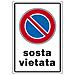 Cartelli segnaletici in alluminio - divieto di sosta - 05400030ALB0300X0200 - Foto miniatura 1