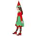 Costume Verde E Rosso Elfo Natalizio Bambina 10 A 12 Anni - Foto miniatura 3