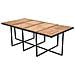 37 Pz Set Mobili Da Giardino Legno Di Acacia E Polirattan Nero - Foto miniatura 6