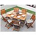 Set Da Giardino Tavolo 6 Sedie In Legno Di Acacia Cento - Foto miniatura 2