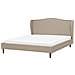 Letto Matrimoniale In Tessuto Beige 180x200cm Colmar - Foto miniatura 18