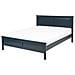 Letto A Doghe In Legno Con Rete Blu Scuro 180 X 200 Cm Olivet - Foto miniatura 1