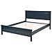 Letto A Doghe In Legno Con Rete Blu Scuro 180 X 200 Cm Olivet - Foto miniatura 21