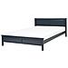 Letto A Doghe In Legno Con Rete Blu Scuro 180 X 200 Cm Olivet - Foto miniatura 22
