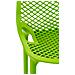 Sgabello Alto Outdoor Air in Polipropilene I Sgabello Impilabile Alt. 75 CM | Sgabello Bar Facile da Pulire I Sedia Design Carico Max 130 kg Verde - Foto miniatura 5