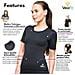Maglietta di Sudorazione: T-Shirt Dimagrante per Donna - tonifica Le Braccia, la Pancia e i Fianchi per Una Pelle più Soda e Una Silhouette affinata - XXXL - Foto miniatura 2