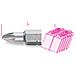008610350 861pz / c 1 Inserti Pozidriv? 1/4 Pz / c 1 In Confez. - Foto miniatura 1