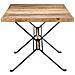 Tavolo Da Pranzo 180x90x76 Cm In Legno Massello Di Mango Grezzo - Foto miniatura 3
