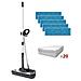 Moppy Premium Con Base Igienizzante Funzionamento Cordless, Funzione Lavaggio, Nero - Foto miniatura 13