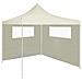 Parete con Finestre per Gazebo 6x2 m Crema - Foto miniatura 3