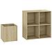 Scarpiera Ingresso Rovere Sonoma 105x35,5x70 Legno Multistrato - Foto miniatura 6