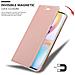 Custodia Compatibile Con Oneplus 8 Pro In Classy Oro Rosa - Coperchio Protettiva Con Chiusura Magnetica, Funzione Stand E Tasca Per Le Carte - Foto miniatura 7