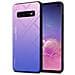Custodia Compatibile Con Samsung Galaxy S10 4g In Rosa - Blu - Coperchio Protettivo Bicolore In Vetro Temperato E Silicone Tpu - Foto miniatura 1