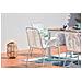 Set Da Giardino Tavolo 6 Poltrone Alluminio Bianco Alondra - Foto miniatura 4