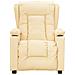 Poltrona Elettrica Massaggio Reclinabile Crema In Similpelle - Foto miniatura 3