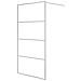 Parete Doccia Walk In Argento 100x195 Cm Vetro Trasparente Esg - Foto miniatura 2