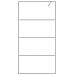 Parete Doccia Walk In Argento 100x195 Cm Vetro Trasparente Esg - Foto miniatura 3
