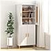 Credenza Bianca 69,5x34x90 Cm In Legno Multistrato - Foto miniatura 3