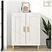 Credenza Bianca 69,5x34x90 Cm In Legno Multistrato - Foto miniatura 1