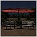 Ombrellone A Doppia Testa Con Led Terracotta 449x245 Cm - Foto miniatura 3