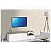 Mobile Porta Tv Lapo, Credenza Bassa Da Soggiorno A 2 Ante, Base Porta Tv, 100% Made In Italy, Cm 160x40h46, Bianco Lucido E Acero - Foto miniatura 1
