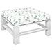 Cuscino Per Pallet Con Motivo A Foglie 80x80x12 Cm In Tessuto - Foto miniatura 3