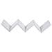 Mensola Parete Moderna Design Zig Zag Mensole Muro Scaffale 3 Ripiani Bianco - Foto miniatura 2