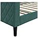 Letto Da Giorno Verde Scuro 100x200 Cm In Velluto - Foto miniatura 5