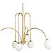 Lampadario Forbes Metallo Oro - Foto miniatura 3