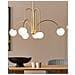 Lampadario Forbes Metallo Oro - Foto miniatura 7