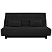 Panca Clic Clac 2 Posti Reveur - Tessuto Nero - Materasso Dunlopillo - Letto 188 X 128 Cm - Foto miniatura 1