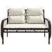 Set Divano da Giardino 4 pz con Cuscini Marrone in Polyrattan - Foto miniatura 4