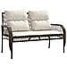 Set Divano da Giardino 4 pz con Cuscini Marrone in Polyrattan - Foto miniatura 7