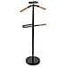 Servo Muto Moderno Legno E Metallo,servomuto,appendiabiti Indossatore Per Camera Da Letto E Spogliatoio,multifunzionale,dimensioni P25x44x108 Cm (nero) - Foto miniatura 2