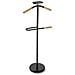 Servo Muto Moderno Legno E Metallo,servomuto,appendiabiti Indossatore Per Camera Da Letto E Spogliatoio,multifunzionale,dimensioni P25x44x108 Cm (nero) - Foto miniatura 1