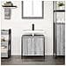 Mobile Lavabo da Bagno Grigio Sonoma 60x34,5x60 cm - Foto miniatura 3