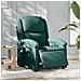 Poltrona Elettrica Reclinabile Verde Scuro In Tessuto - Foto miniatura 1