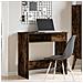 Scrivania Rovere Fumo 80x40x75 Cm In Legno Multistrato - Foto miniatura 3