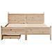 Letto senza Materasso 120x200 cm in Legno Massello di Pino - Foto miniatura 6