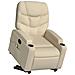 Poltrona Alzapersona Massaggiante Reclinabile Crema In Tessuto - Foto miniatura 2
