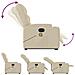Poltrona Alzapersona Massaggiante Reclinabile Crema In Tessuto - Foto miniatura 6