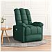 Poltrona Massaggiante Verde Scuro in Tessuto - Foto miniatura 2